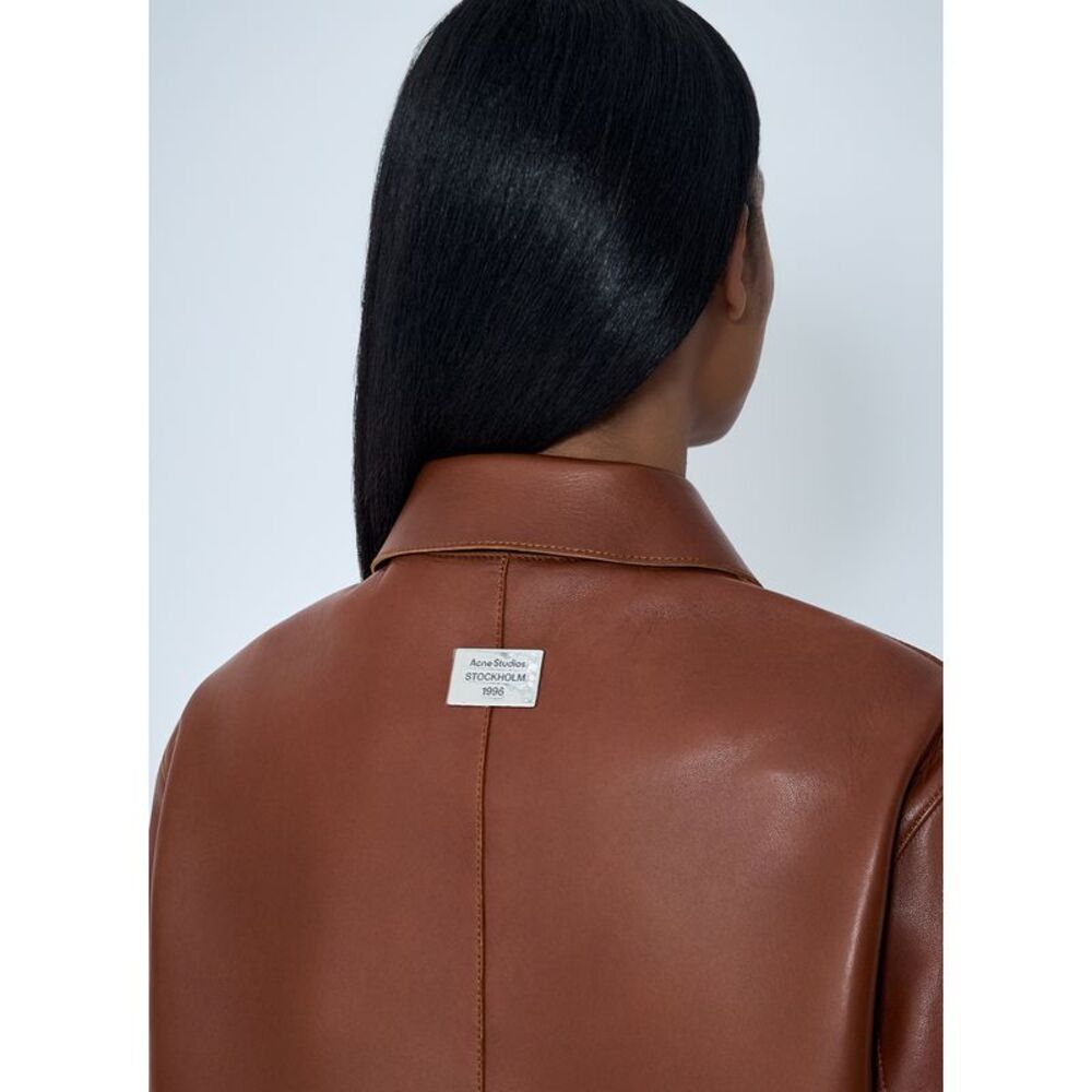 Acne Studios Women Leather Jacket - Picture 6 of 6